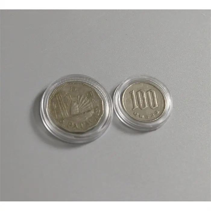 acrylic coin capsules for euro coin set size 26 mm plastic coin holder capsules