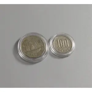 acrylic coin capsules for euro coin set size 26 mm plastic coin holder capsules