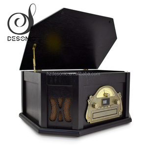 <span class=keywords><strong>Tocadiscos</strong></span> <span class=keywords><strong>de</strong></span> Vinilo y Radio DS-168 <span class=keywords><strong>de</strong></span> Madera Estilo Nostálgico con <span class=keywords><strong>Aguja</strong></span> <span class=keywords><strong>de</strong></span> Diamante - Product Image 5