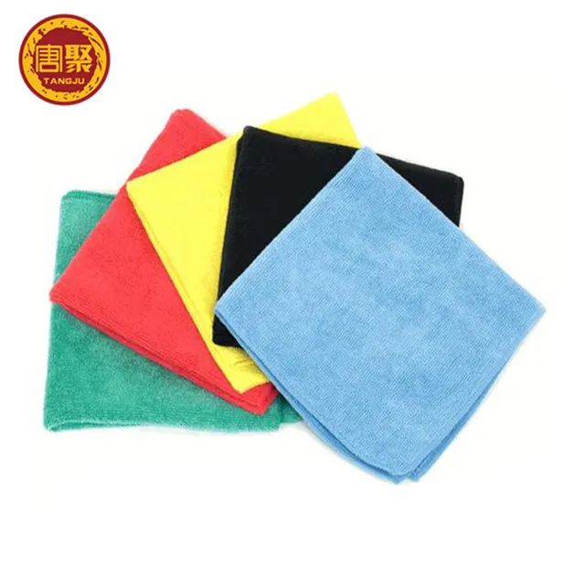 40x40 toptan renkli araba detaylandırma 100% mikrofiber mikro fiber temizlik bezi mikrofiber havlular