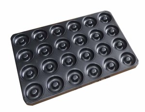 แม่พิมพ์โดนัทขายดี ถาดอบเคลือบซิลิโคนกันติด ถาดอบขนมโดนัท - Product Image 1