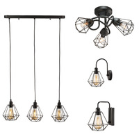 Lámpara LED de techo de estilo Vintage con pantalla de Metal Industrial, nuevo diseño, NS-120325