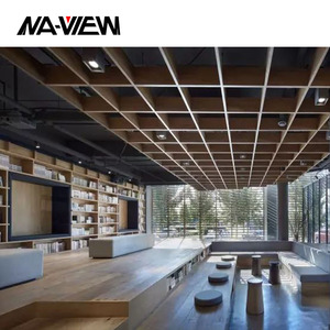 Modern Open Cell Aluminum Office Suspended Ceiling Tiles Waterproof Soundproof and Fireproof <strong>Metal</strong> Grille <strong>Grid</strong> - Product Image 2
