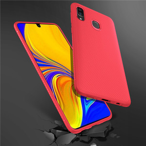 Saiboro TPU Téléphone Portable Étui Brossé Rouge Couverture Arrière Pour <span class=keywords><strong>Samsung</strong></span> Galaxy <span class=keywords><strong>A40</strong></span> <span class=keywords><strong>Housse</strong></span> - Product Image 5