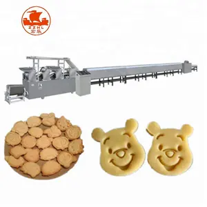 Small Scale Cookies Bakery Equipment 100kg/h Filling Jam Cookies Making Machine Filled Biscuit Cookies Production Line