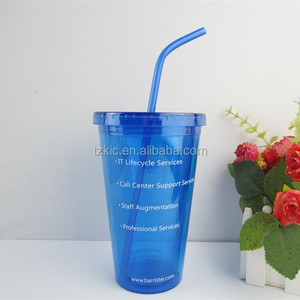 16OZ PS GOBELETS EN PLASTIQUE AVEC COUVERCLES ET PAILLES - Product Image 3
