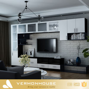 2021 Hangzhou ורמונט מודרני עיצוב עץ מראה טלוויזיה ארון עיצובים אירופאי קיר יחידות - Product Image 3