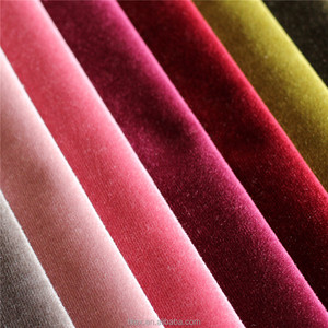 Tissu de velours brillant de mode coréenne, chaîne tricotée par la machine à grande vitesse karl-mayer velours en polyester - Product Image 5