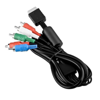 1.8m RCA AV Audio vidéo composant Composite câble pour PS1 PS2 PS3
