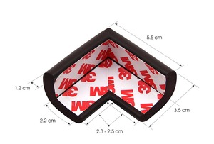 Protections d'angle pour la sécurité des bébés, protections de meubles, pare-chocs de table avec ruban adhésif 3M - Product Image 3
