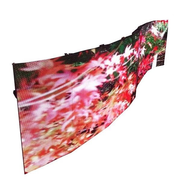 P1.25, P1.53 P2 P2.5 P3 P4 P5 Indoor Full Color 320*160mm Flexible Led Video Wall Customized Screen Display Flexible Wall Panel
