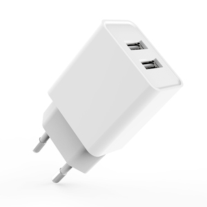 Kr Bộ Sạc Thông Minh Phích Cắm Chuẩn Châu Âu Anh Mỹ 12W 2.4 Amp Bộ Sạc <span class=keywords><strong>Usb</strong></span> Kép Gắn Tường Máy Tính Bảng Sạc Điện Thoại Di Động Cho Tất Cả Các Thiết Bị Kỹ Thuật Số 2 <span class=keywords><strong>USB</strong></span> Máy Vi Tính - Product Image 2