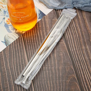 Paquete reutilizable respetuoso con el medio ambiente para pajitas y cepillos de acero inoxidable, bolsa para palillos - Product Image 5