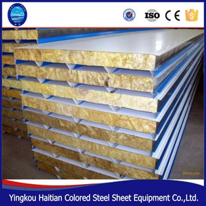 Suministro de china bajo precio de Aislamiento de lana de <span class=keywords><strong>Roca</strong></span> Panel Sándwich panel de pared - Product Image 4