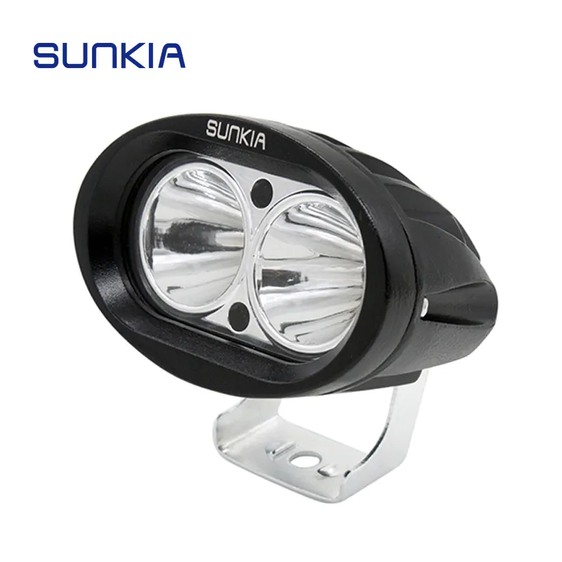 SUNKIA moto LED lumière de travail étanche 20W 2000 LM universel Spot vélo hors route ATV 4WD voiture conduite brouillard lampe auxiliaire