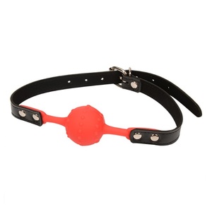Esaret ile Nefes Silikon Ağız Topu <span class=keywords><strong>Gag</strong></span> PU askı Için Erkek ve Kadın - Product Image 6