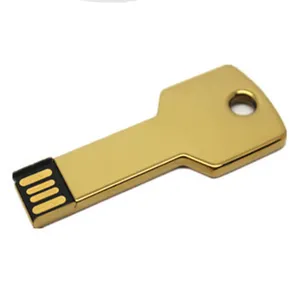 Mini pen drive de chave metálica promocional, usb flash drive com logotipo