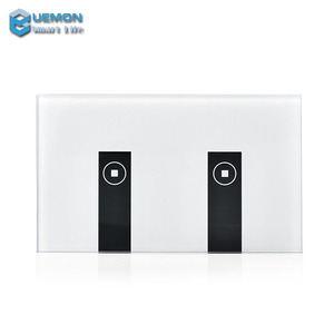 Uemon 1-3 băng đảng nhà thông minh điện ABS tường chuyển đổi bảng điều chỉnh Wifi RF 10A Glass nút cảm ứng điều khiển bằng giọng nói chúng tôi phong cách chuyển đổi ánh sáng - Product Image 4