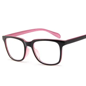 Üretici büyük boy moda büyük çerçeve Retro Vogue kare optik gözlük çerçeveleri