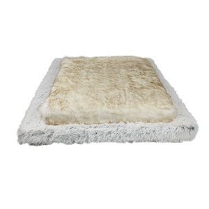 YangyangPet-cama de lujo para mascotas, cálida, Rectangular, de piel sintética, de espuma viscoelástica, de felpa, colchón, alfombra - Product Image 2