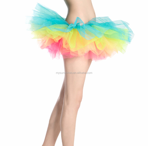 Nueva Llegada, <span class=keywords><strong>Falda</strong></span> Tutú de 5 <span class=keywords><strong>Capas</strong></span>, Color Rosa, para Danza, Económica, para Adultos - Product Image 6