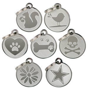 Etiquetas de identificación de mascotas grabadas personalizadas, al por mayor, acero inoxidable sólido, identificación personalizada de perros y gatos. - Product Image 6