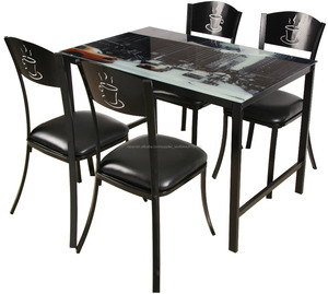 La venta caliente barato 1 + <span class=keywords><strong>4</strong></span> comedor muebles para el hogar sala <span class=keywords><strong>de</strong></span> estar mesa puesta - Product Image 1