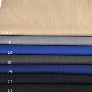 NOUVEAU Tissu pour costume <span class=keywords><strong>homme</strong></span> printemps, 70% polyester, 28% viscose, 2% élasthanne, motif à larges rayures, <span class=keywords><strong>blazer</strong></span>, pantalon, uniforme, tissu PV - Product Image 2