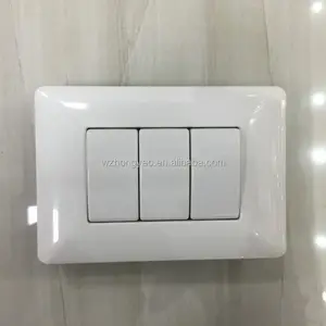 Wholesales peru PC plates 3 gang 2 way wall electrical switch