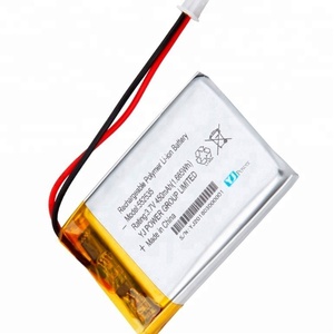 קטן גודל ליתיום פולימר <span class=keywords><strong>3.7V</strong></span> 552535 430mAh נטענת <span class=keywords><strong>li</strong></span> po למכשירים חכמים - Product Image 4