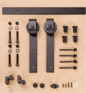 Interior un panel Z brace <span class=keywords><strong>Pino</strong></span> manchada de madera maciza Puerta de granero con hardware - Product Image 2