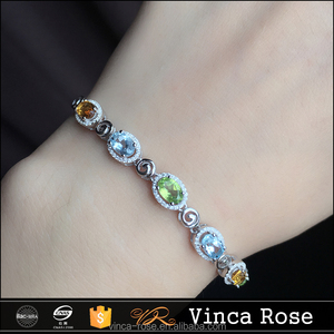 Venta caliente Color es <span class=keywords><strong>rica</strong></span> pulsera de plata de la manera al por mayor del alibaba italia - Product Image 2