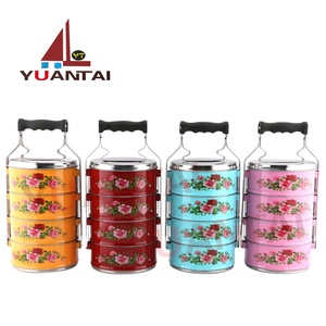 New Style Colorful Stainless Steel Lunch <strong>Box</strong> Food Container <strong>Tiffin</strong> <strong>Box</strong> of Thermal Food Carrier - Product Image 2