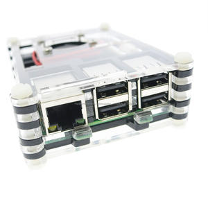Caso de la frambuesa <span class=keywords><strong>Pi</strong></span> 3 9 capas Raspberry <span class=keywords><strong>pi</strong></span> 2 Caja de acrílico + ventilador de refrigeración + 3 unids disipador térmico para raspberry <span class=keywords><strong>pi</strong></span> B + - Product Image 6