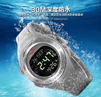 Usine directement vente la montre Mslim Pray montre numérique en caoutchouc islamique pour homme deux couleurs montre LCD lumière montre deux langues