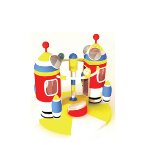 Điện Xoay Sân chơi trong nhà mềm chơi dừa cây bóng hố trượt đu PVC Merry-GO-Round bọt nhựa trẻ em mô hình - Product Image 3