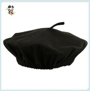 Robe fantaisie Mime, chapeaux béret français en feutre noir, pour fête, pas cher, HPC-0265 - Product Image 2