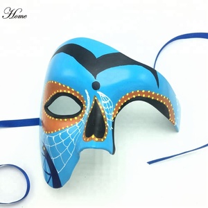 Hecho a mano <span class=keywords><strong>de</strong></span> <span class=keywords><strong>alta</strong></span> calidad Día <span class=keywords><strong>de</strong></span> los <span class=keywords><strong>muertos</strong></span> máscara del partido barato venta - Product Image 6
