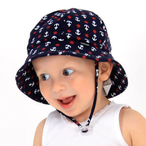 2019 vendite calde cappello di protezione solare per bambini bambini ragazzi ragazze a tesa larga cappello da gioco estivo in cotone cappello a secchiello per bambini con sottogola - Product Image 3