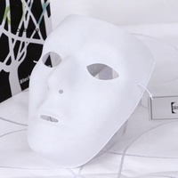 En gros Masque Complet Blanc Hip Hop En Plastique Masque de Danse