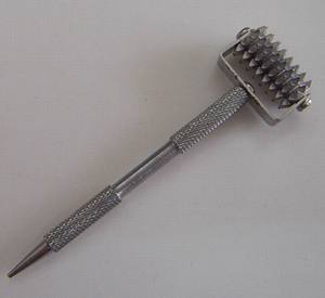 Punta de oído pluma estimulante Detector sonda acupuntura metal rodillo de palo de masaje - Product Image 1