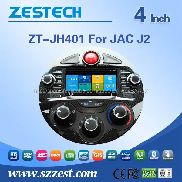 multimedia reproductor de DVD del coche para JAC J2 soporte 3G de audio TDT MP4 función HDMI DVD GPS