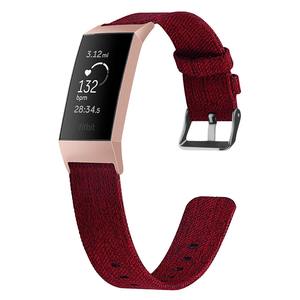 Bandes Tschick <span class=keywords><strong>pour</strong></span> <span class=keywords><strong>Fitbit</strong></span> Charge 3, Bracelet en Nylon tissé, accessoires de remplacement réglables <span class=keywords><strong>pour</strong></span> <span class=keywords><strong>Fitbit</strong></span> Charge 3 hommes/femmes - Product Image 4
