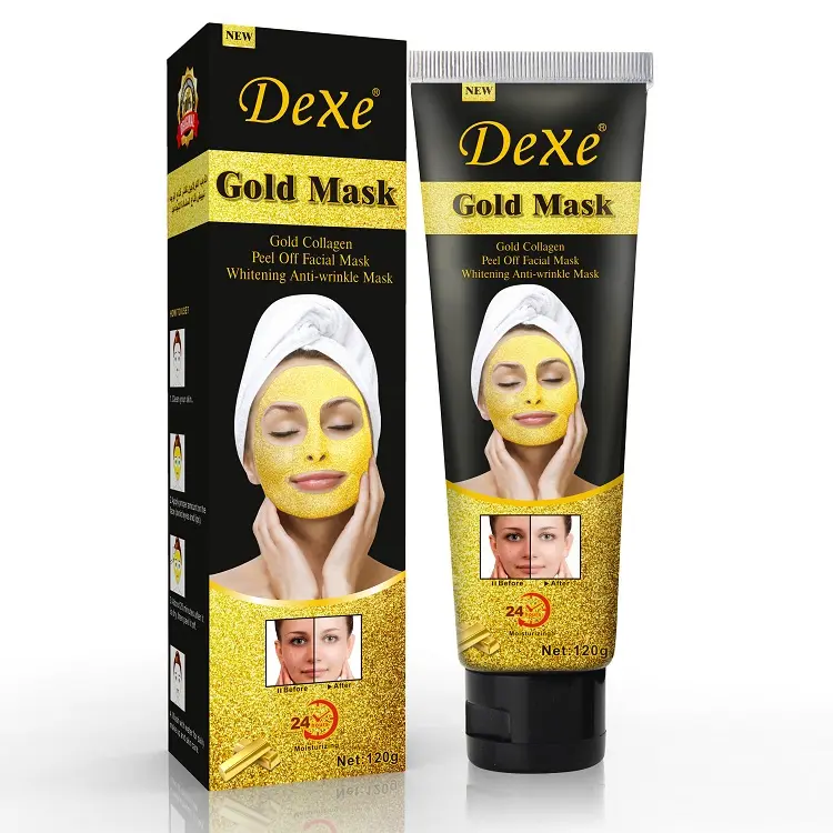 Grosir produk kecantikan Alibaba masker wajah emas 24k label pribadi pabrik asli OEM ODM