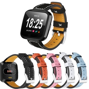 Haute Qualité Classique En <span class=keywords><strong>Cuir</strong></span> Véritable <span class=keywords><strong>Bracelet</strong></span> pour <span class=keywords><strong>Fitbit</strong></span> Versa, Montre Sangles Pour <span class=keywords><strong>Fitbit</strong></span> Versa En <span class=keywords><strong>Cuir</strong></span> Bande - Product Image 6