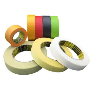 Farbige Farbe Auto Masking Tape Hersteller Gelb Selbst klebendes Farbband 2 Zoll Blau Günstige Weiße Streifen Tape China