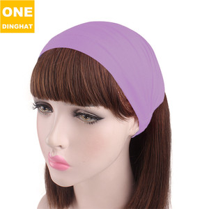 Accesorios para el cabello para mujer, banda ancha para el cabello para niña, diadema lisa de algodón sólido para deporte, Diadema de algodón para Yoga - Product Image 6