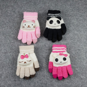 <span class=keywords><strong>Hiver</strong></span> vente nouveau <span class=keywords><strong>dessin</strong></span> animé polaire tactile <span class=keywords><strong>gants</strong></span> d'écran - Product Image 4