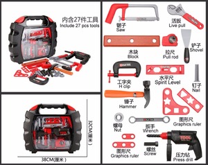 27pcs di simulazione di plastica taglio di potenza strumento box set di giocattoli - Product Image 4