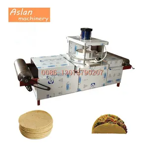 Ticari mısır tortilla basın makinesi/yuvarlak tortilla yapma makinesi/tortilla pişirme işleme hattı